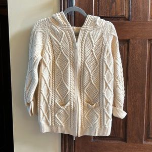 Blarney woolen mills shorter sleeve wool sweater. Zip up. Bought in Ireland.